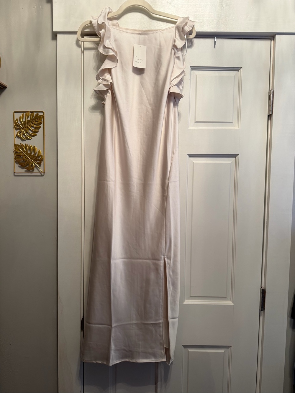 a new day Ivory Ruffled Sleeve Maxi Dress